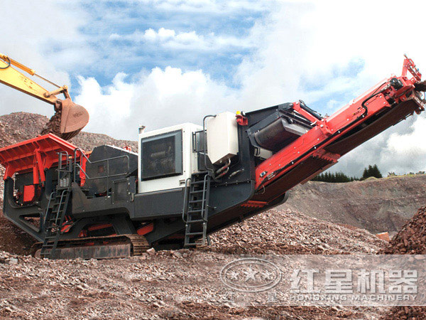 河南紅星移動(dòng)破碎站正在運(yùn)作