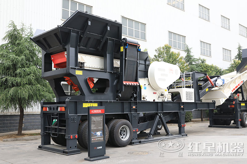 建筑垃圾移動破碎站圖片