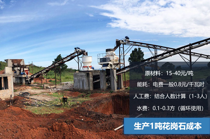 生產(chǎn)1噸花崗石成本