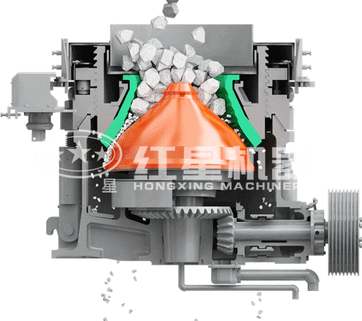 重晶石破碎機(jī)動(dòng)態(tài)原理圖