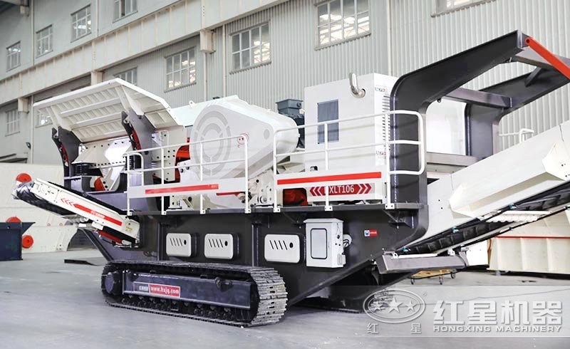 履帶式移動(dòng)破碎機(jī)整機(jī)搭配圖 履帶式移動(dòng)破碎機(jī)整機(jī)搭配圖