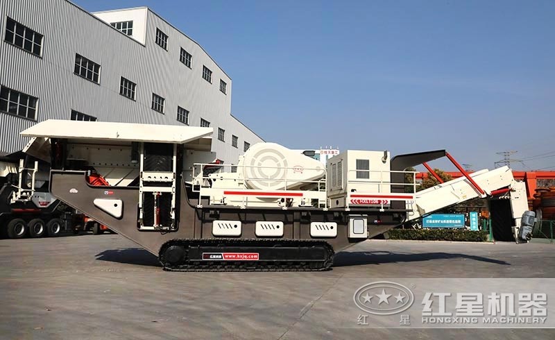 移動磕石機的場內展示圖 移動磕石機的場內展示圖