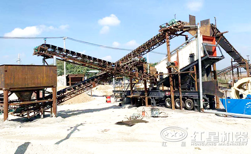 制砂洗砂一體機(jī)作業(yè)現(xiàn)場