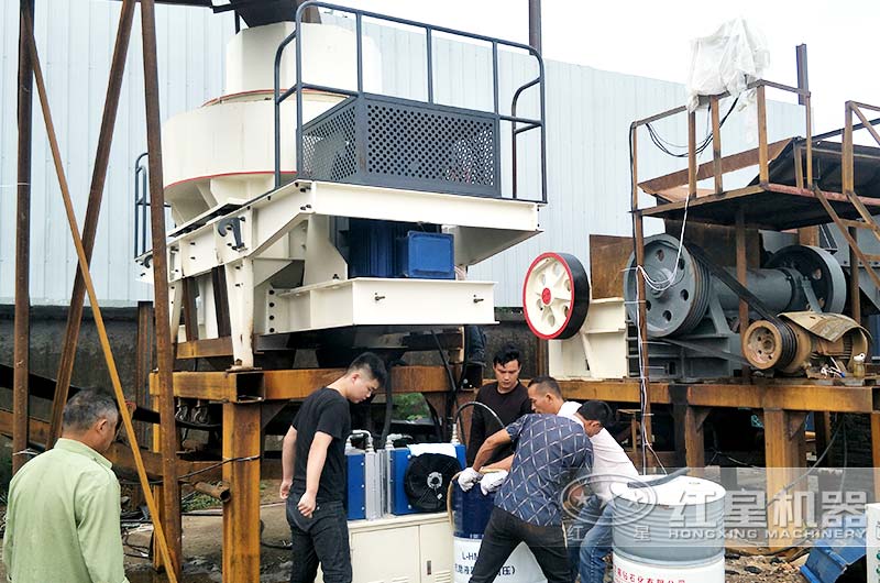 河沙制沙機安裝現(xiàn)場