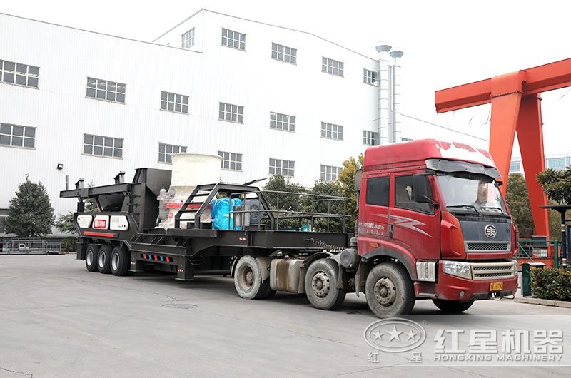 輪胎式圓錐破振動篩可移動式破碎機