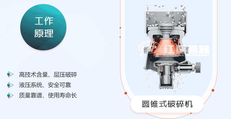 新一代單缸圓錐破碎機(jī)內(nèi)部結(jié)構(gòu)